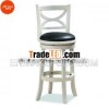 whtie wood bar stool