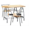 wooden top breakfast dinning table and chairs
