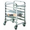 Kitchen stainless steel tray cart