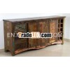 Reclaimed wood wine cabinet