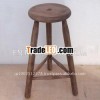 Old fashioned wooden bar chair