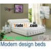 super soft wood double bed designs