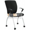 easy taking black office chair for visitors