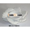 White Ceramic Candle Holder