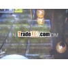 glass stage, aluminum stage,
