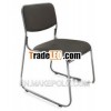Modern design leather padded stackable chair