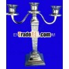 3 lights Aluminium Candle Stand for Home Decor & Wedding Decor,  Candelabra.