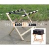 (W-BS-305) solid wood hotel luggage rack