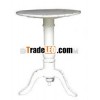French style furniture white end table