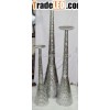 WEDDING CANDELABRA,  ALUMINIUM HAMMERED CANDELABRA
