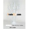 White Fnish Aluminum Candelabra