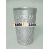 Votive Made of Iron With Silver Gliter Finish