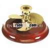 Art. 2011.L Polished Brass Propeller Candlestick