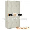 Popular Steel 9Doors Storage Wardrobe/Closet Cabinet