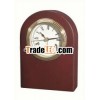 analog solid wooden hotel clock, no base hotel alarm clock