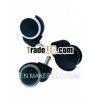 JDKU50-N 50mm plastic black PU plastic chair caster wheel
