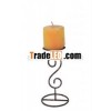 Designer Metal Candle Holder Patina Finish