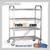 Stainless Steel hotel Service cart with 4 shelves A1007