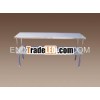 Stainless steel double Table Mounted Overshelf