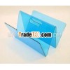 Blue high transparent Acrylic magazine Rack