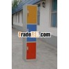 Colorful 3 door steel gym locker/wardrobe/almirah