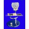 Crystal T-Light Candle Holder with Metal Base,  Wedding Decor,  Diwali Gifts