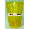 T-Light Votive Made of Glass With Yellow Color Finish