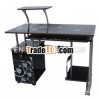elegant computer desk with flower pattern printed