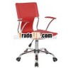 FX-908 red pvc office swivel chair