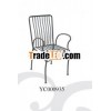 Wrought iron chair (cast iron chair,  black chair , easy chair)