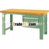 solid wood top work station