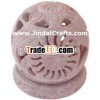 Soapstone Candle Holder Indian Hand Carving Jaali Art Craft Home Decor