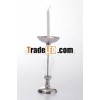 Designer Aluminum Candle Holder With Glass