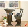 wood table and chair