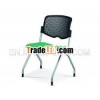 Conference Office Chair with Plastic back and modern cushion seat