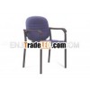 Fabric Visitor Guest Chair With Armrest