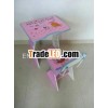 Folding flake wooden board kids study desk and chair