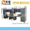 Strong Wrought Square Steel Tube Military Bunk Bed