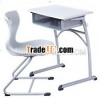 Single school desk and chair