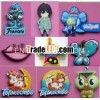 2013 promotional custom 3D cute soft PVC fridge magnet with sticker