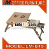 bamboo laptop table with fans