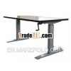 Manual ergonomic height adjustable desk