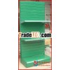 Single side Stripe Panel Display Stand metal shelving