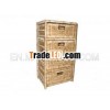 Rectangular water hyacinth cabinet,  four drawers,  four basket