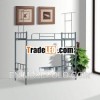 Single military bedroom steel spring stackable metal bed frame