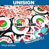 UNISIGN full color vinyl sticker with customized size and design