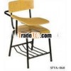 melamine board chair with writing seat