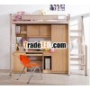 2013 University hot sale!!! Modern Loft bed with cabinet and stuty table