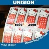 UNISIGN full color printed vinyl sticker with customized size and design