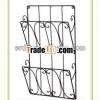 Wrought Iron Metal Double Wall Magazine Rack